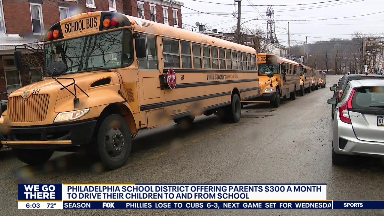 Philly school district doubles monetary incentive for parents to drive students to school